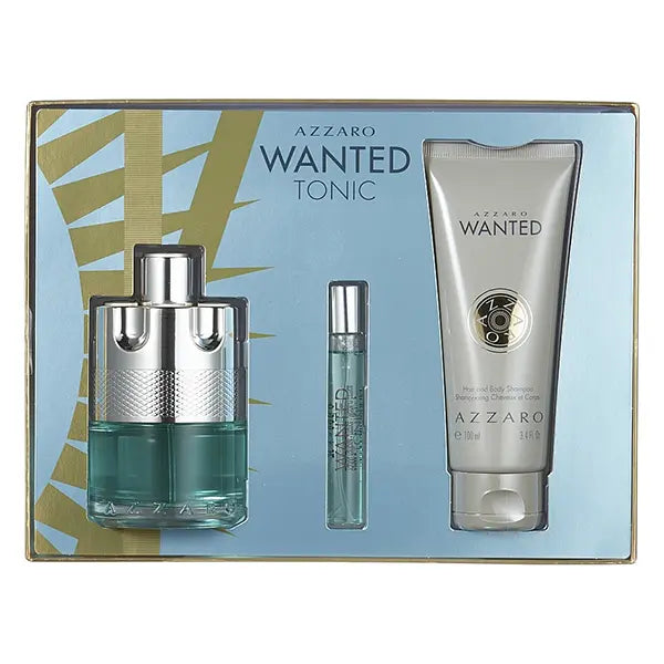 Azzaro Wanted Tonic Man Edt 100ml+7.5ml+H&B Shampoo Set