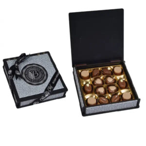 Bolci Belgian Wood Praline Collection Box Silver 175gm